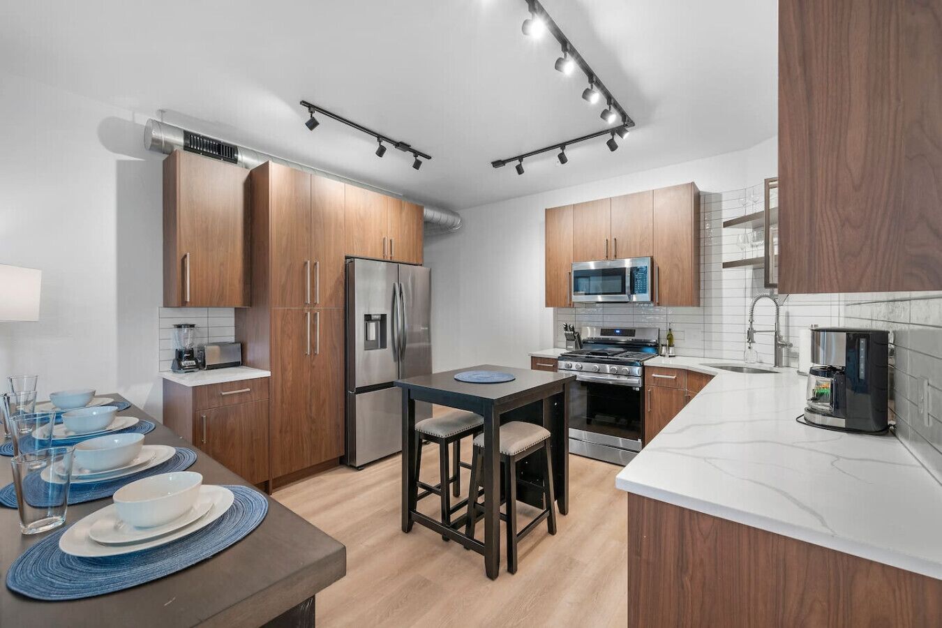 Microwave, oven, stovetop, dishwasher