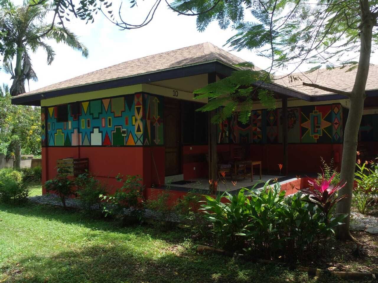 Overnatningsstedets facade