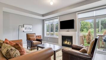 TV connectée, cheminée