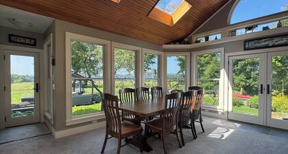 Large open floor plan. Private yet close to everything. Lovely meadow views