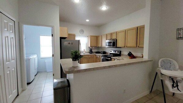 Microwave, oven, stovetop, dishwasher