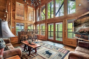 Smart TV, fireplace - A Step Above, Gatlinburg Luxury Cabin (Sevierville)