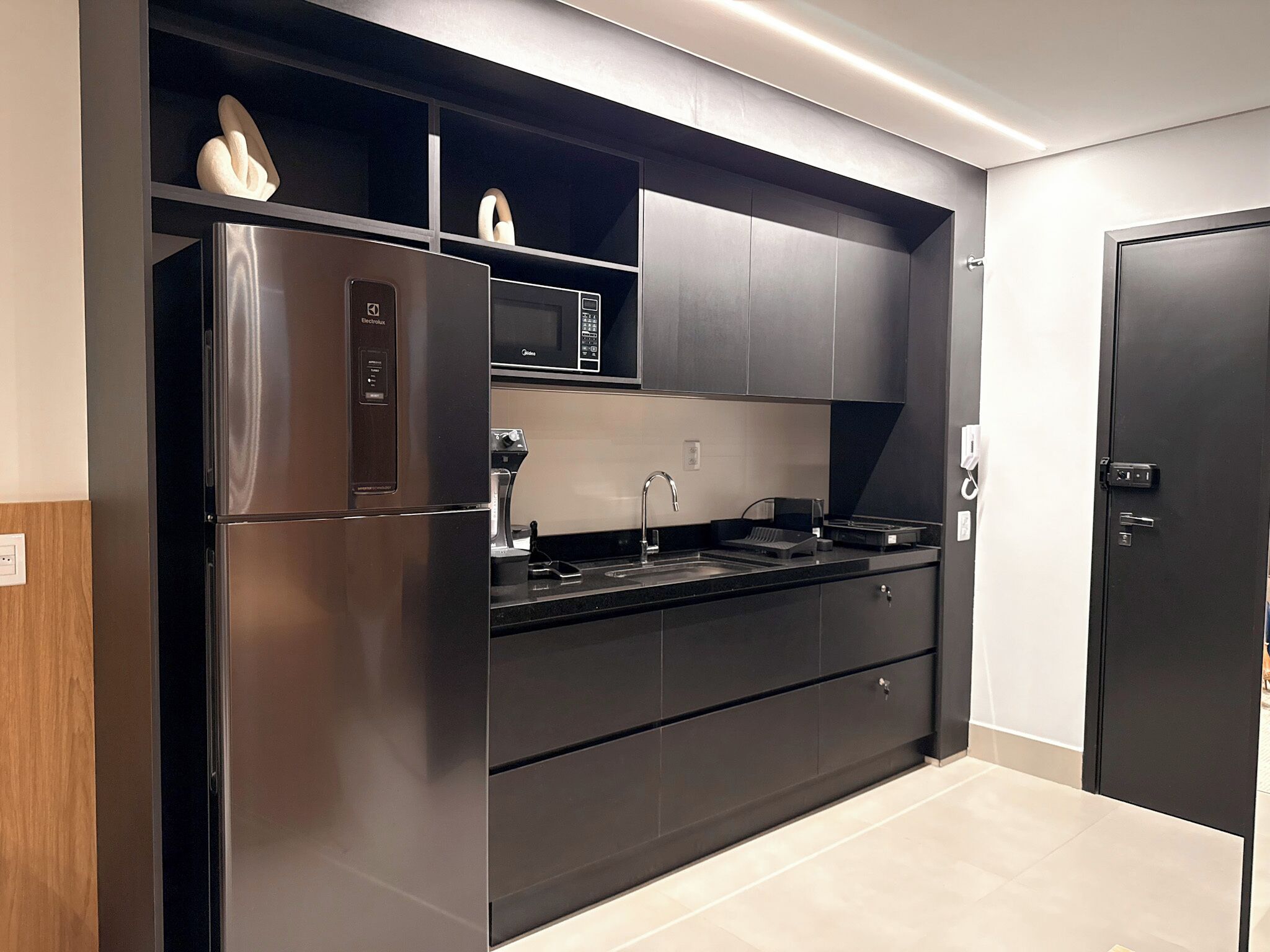 Deluxe-Apartment, Balkon, Stadtblick | Eigene Küche