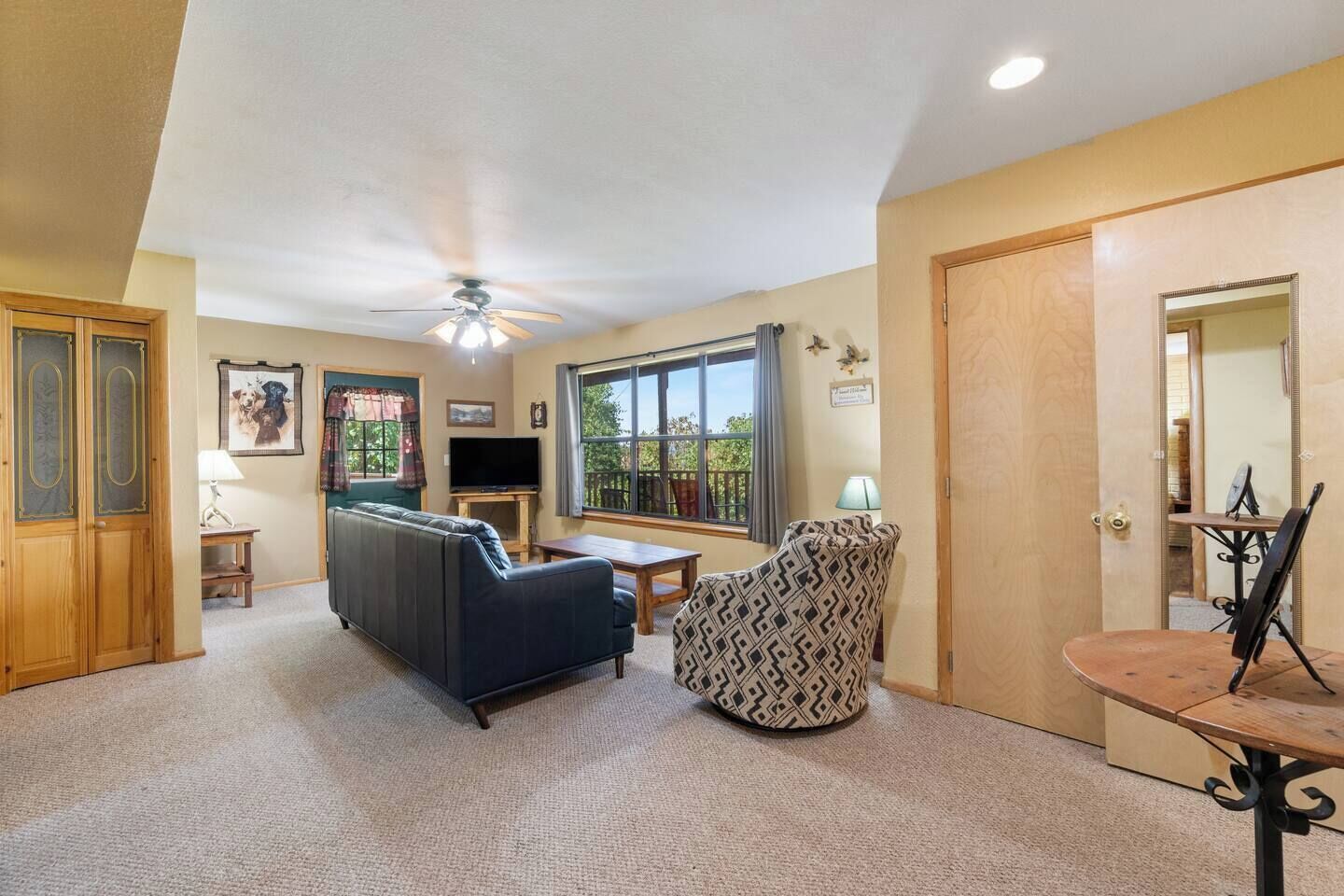 TV, fireplace, DVD player