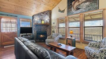 TV, fireplace, DVD player