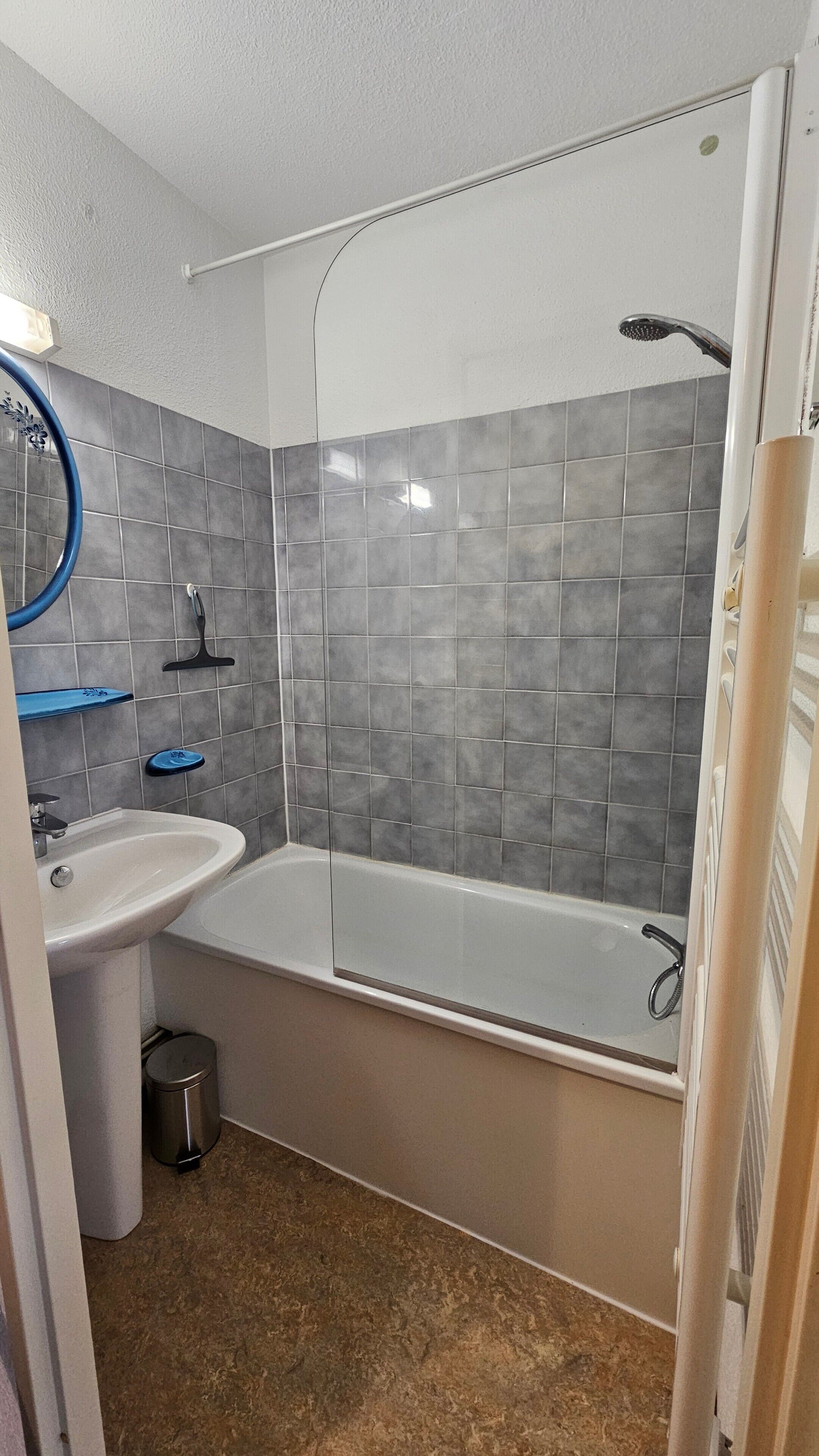 Een douche, een haardroger