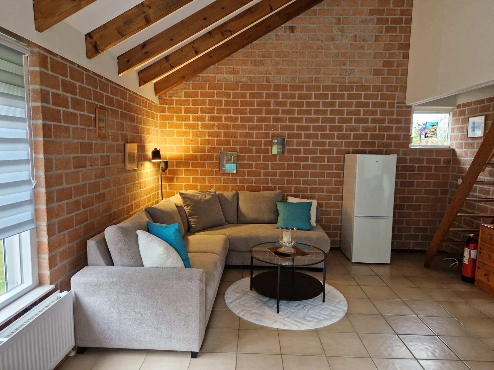 TV, DVD player, books