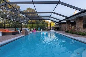 A heated pool