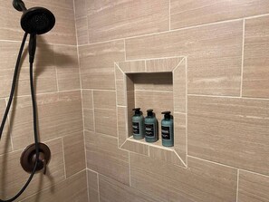Shower, hair dryer, towels, soap - Cozy Chic Lake Lure Studio Rumbling Bald Resort Access! (Lake Lure)