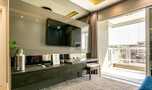 Living area - Sophisticated fit With 3 Suites Jurere Les403 (Florianópolis)