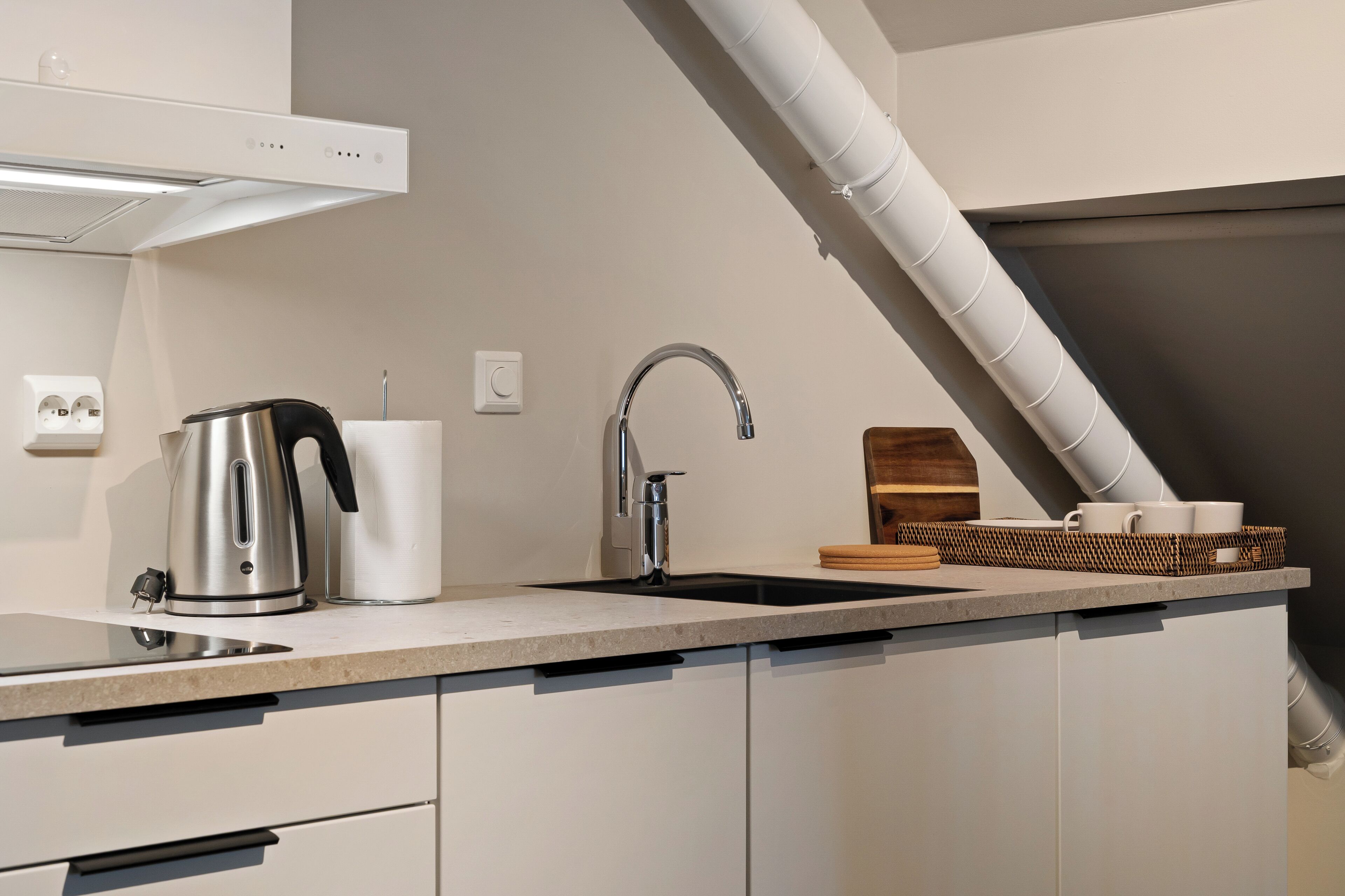 Apartment with city view - No. 2 | Blendingsgardiner, strykejern/-brett, wi-fi (inkludert) og sengetøy