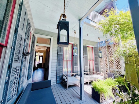Terrace/patio. HUGE Modern Historic Home w/Cowboy Pool, 4BR!