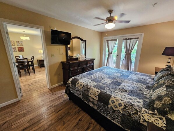 1 bedroom, iron/ironing board, bed sheets