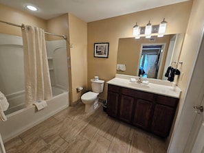 Hair dryer, towels