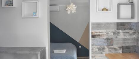 1 sovrum, skrivbord, gratis wi-fi och sängkläder