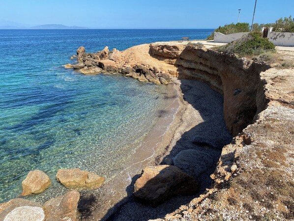 Una playa cerca, toallas de playa