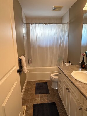 Haartrockner, Bidet, Handtücher, Seife