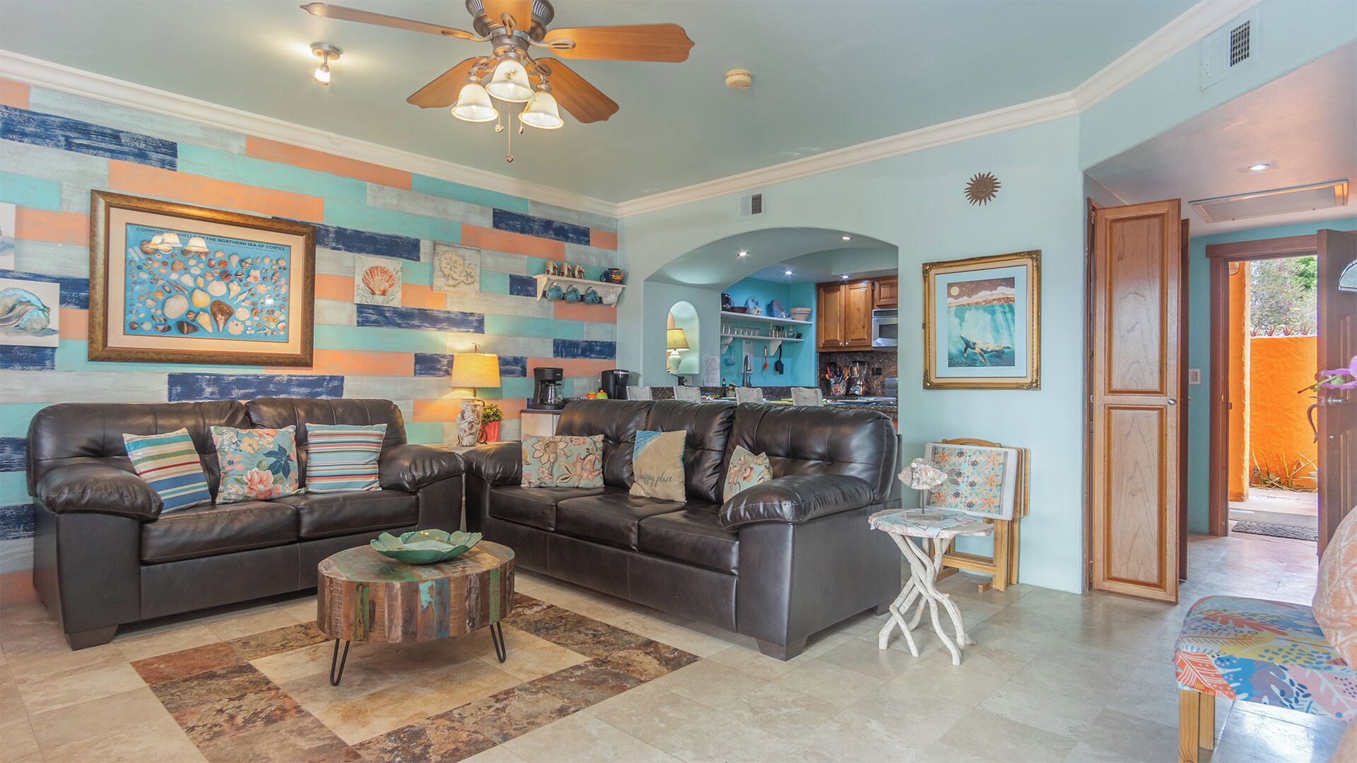 公寓客房, 多張床, 露台, 泳池景 (El Pueblo C1) | 客廳