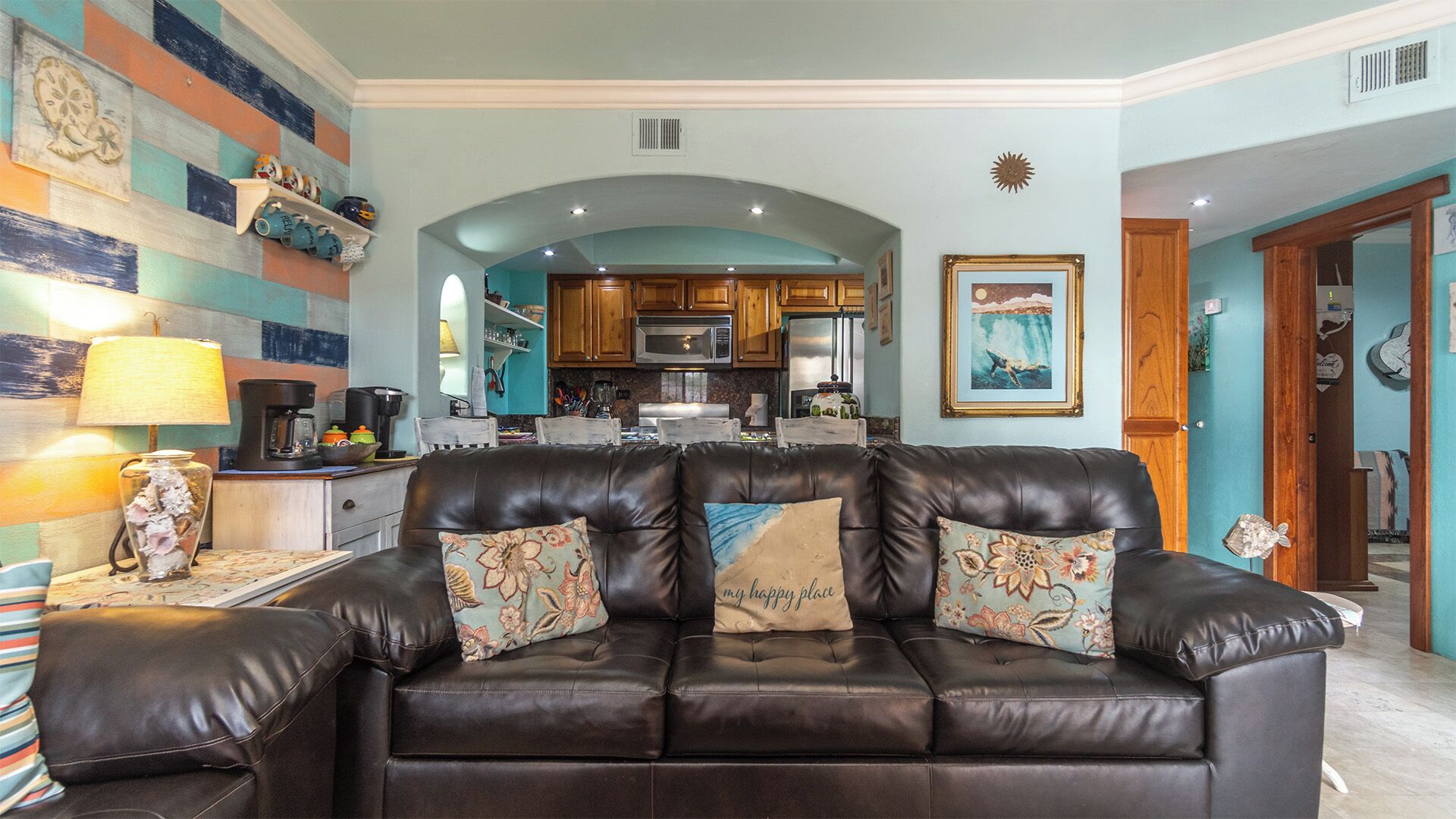 公寓客房, 多張床, 露台, 泳池景 (El Pueblo C1) | 客廳