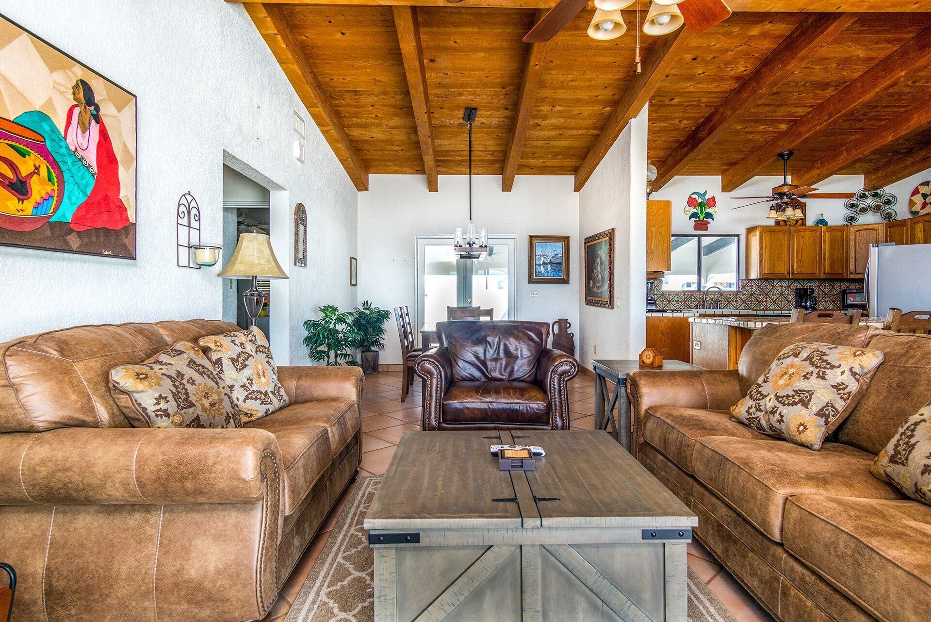 House, Multiple Beds, Patio (Casa Buenaventura) | Living area | Fireplace