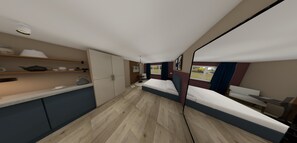 6 habitaciones, wifi y ropa de cama