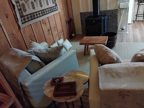 Télévision, cheminée