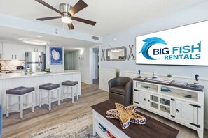 Fridge, microwave, coffee/tea maker, toaster - NEW Baywatch Renovated with Direct Oceanfront Views (North Myrtle Beach)