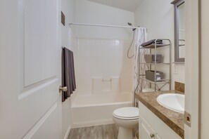 Hair dryer, towels