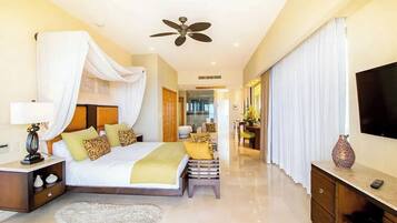 Deluxe stúdió lakosztály, kilátással az óceánra | Vasaló/vasalódeszka és ingyenes wifi