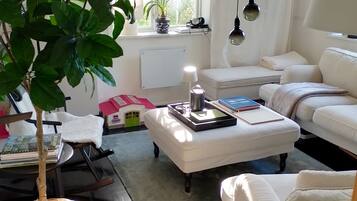 Smart-tv, dvd-afspiller, bøger