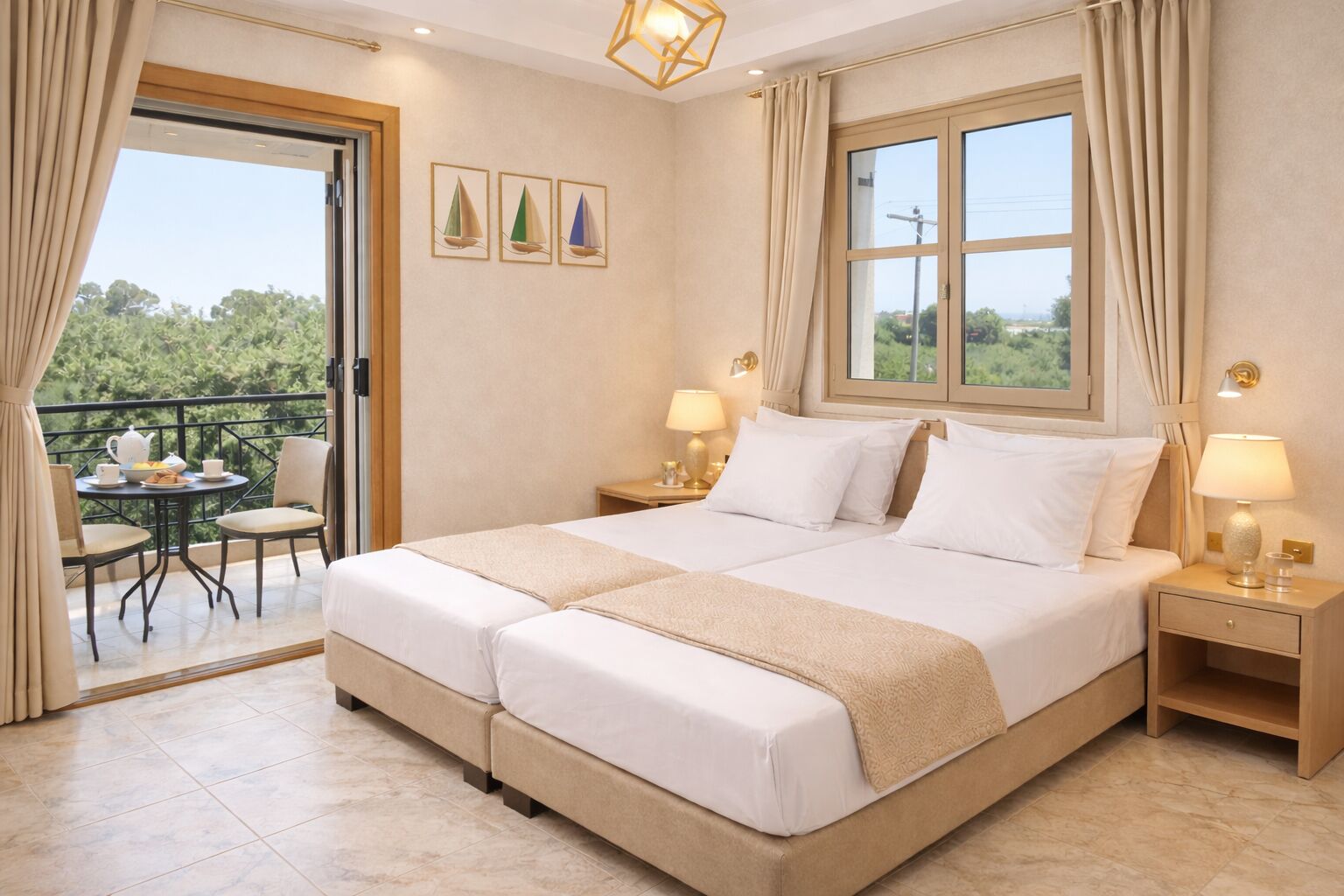 4 bedrooms, iron/ironing board, WiFi, bed sheets