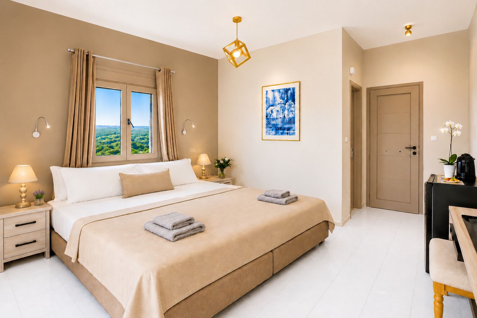 1 dormitorio, tabla de planchar con plancha, wifi gratis y ropa de cama