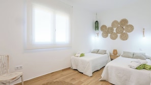 3 bedrooms, iron/ironing board, travel cot, WiFi