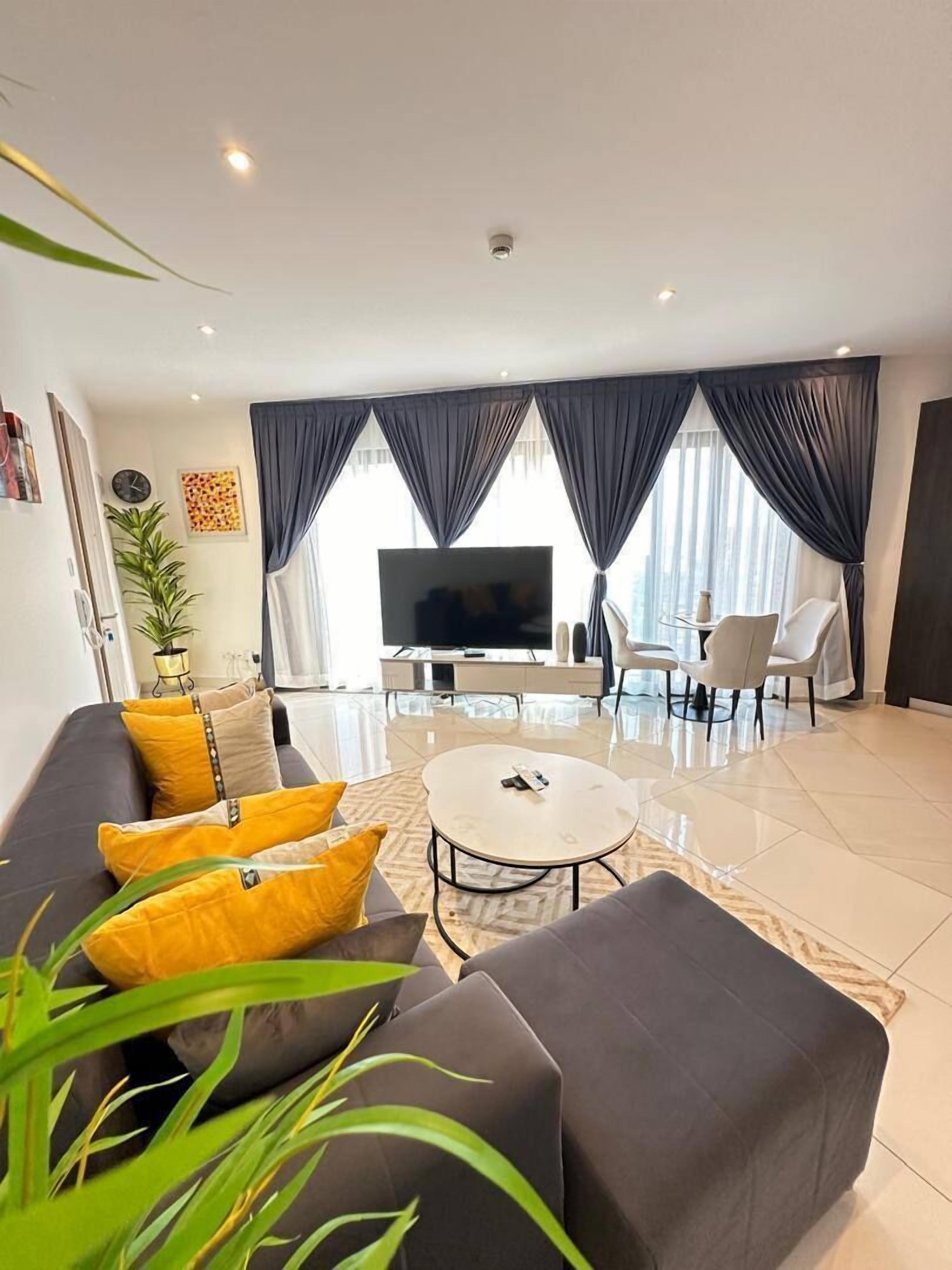 Appartement luxueux, 1 chambre, non-fumeur | Aire de séjour