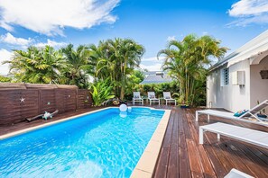 Pool - Villa Blue Cane with pool (Le MOULE)