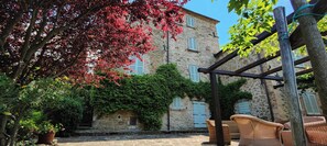 Villa, 5 chambres, piscine privée, vue sur le jardin | Terrasse/patio