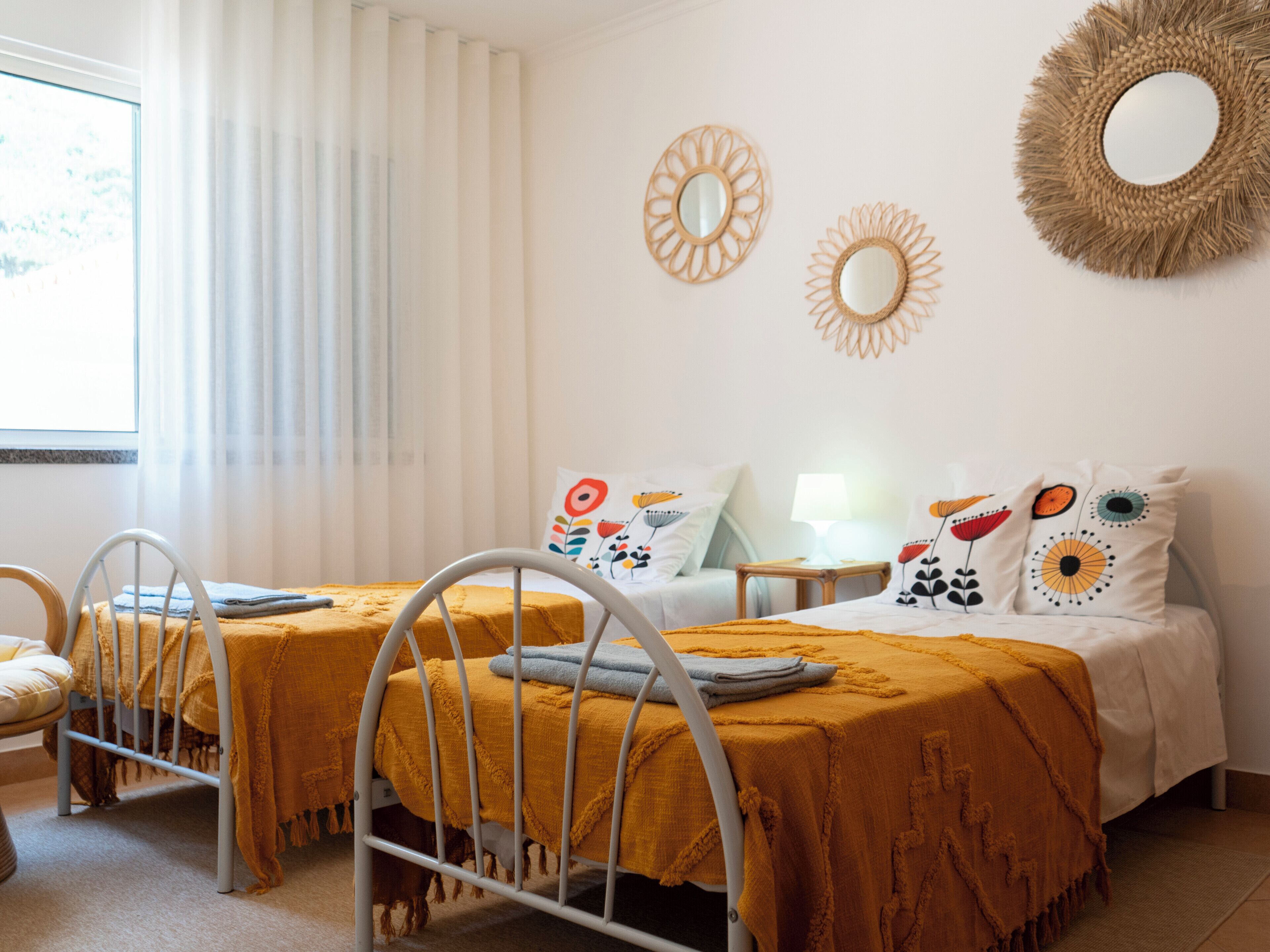 2 slaapkamers, een strijkplank/strijkijzer, wifi, beddengoed