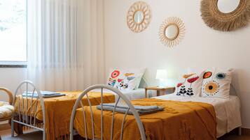 2 slaapkamers, een strijkplank/strijkijzer, wifi, beddengoed