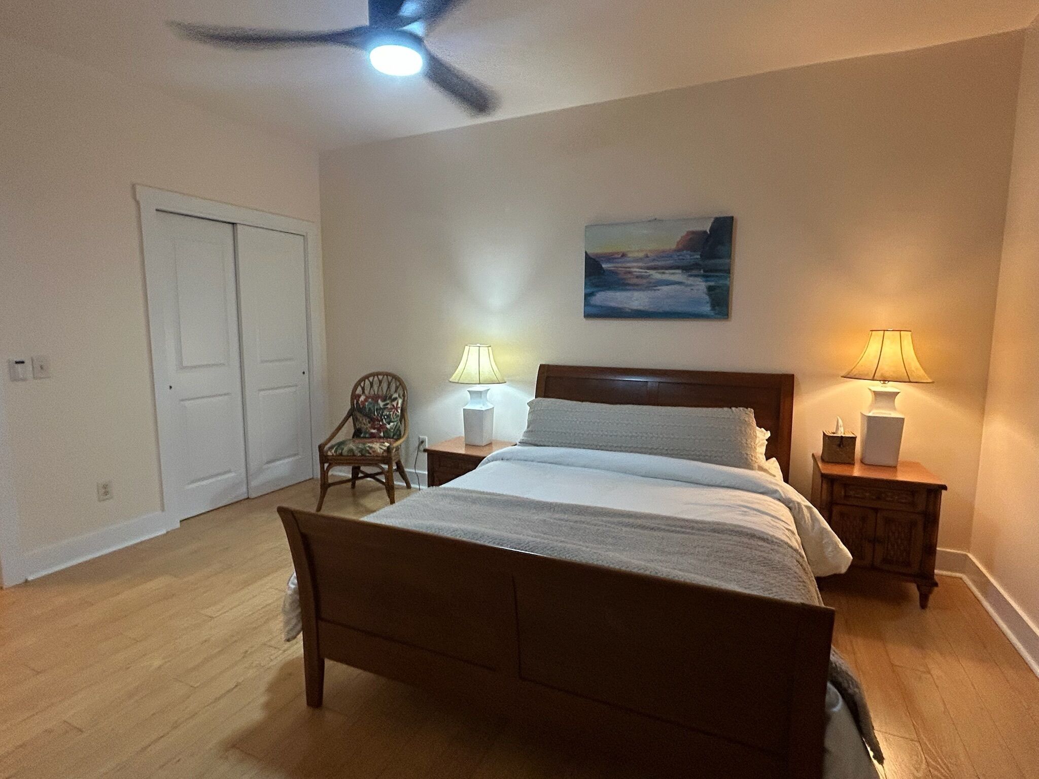 2 bedrooms, in-room safe, iron/ironing board, travel crib