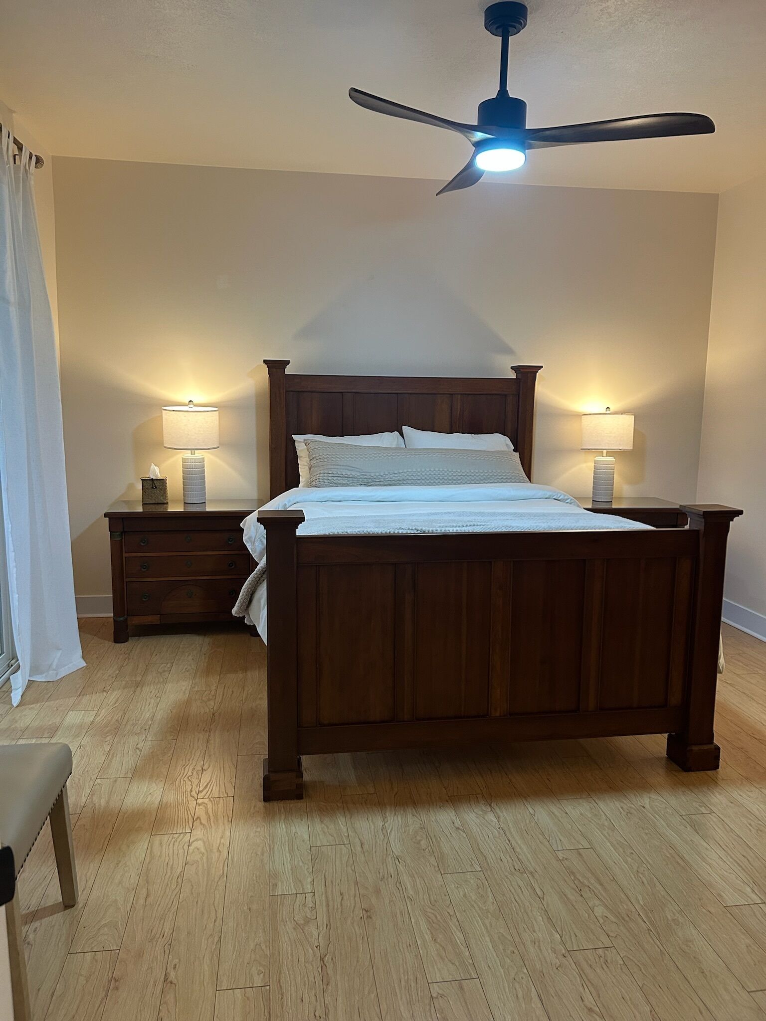 2 bedrooms, in-room safe, iron/ironing board, travel crib