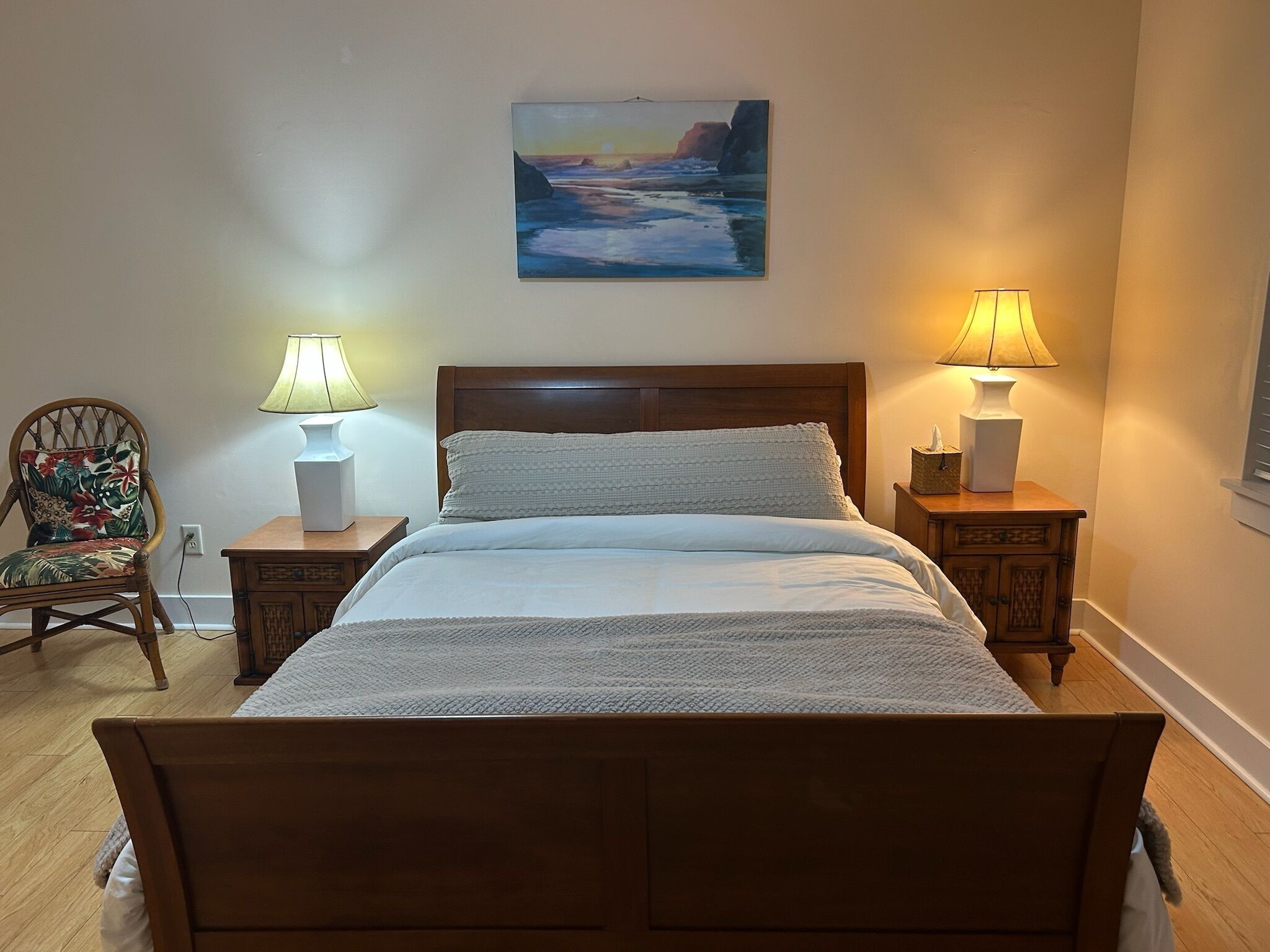 2 bedrooms, in-room safe, iron/ironing board, travel crib