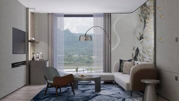 Minibar, in-room safe, desk, laptop workspace