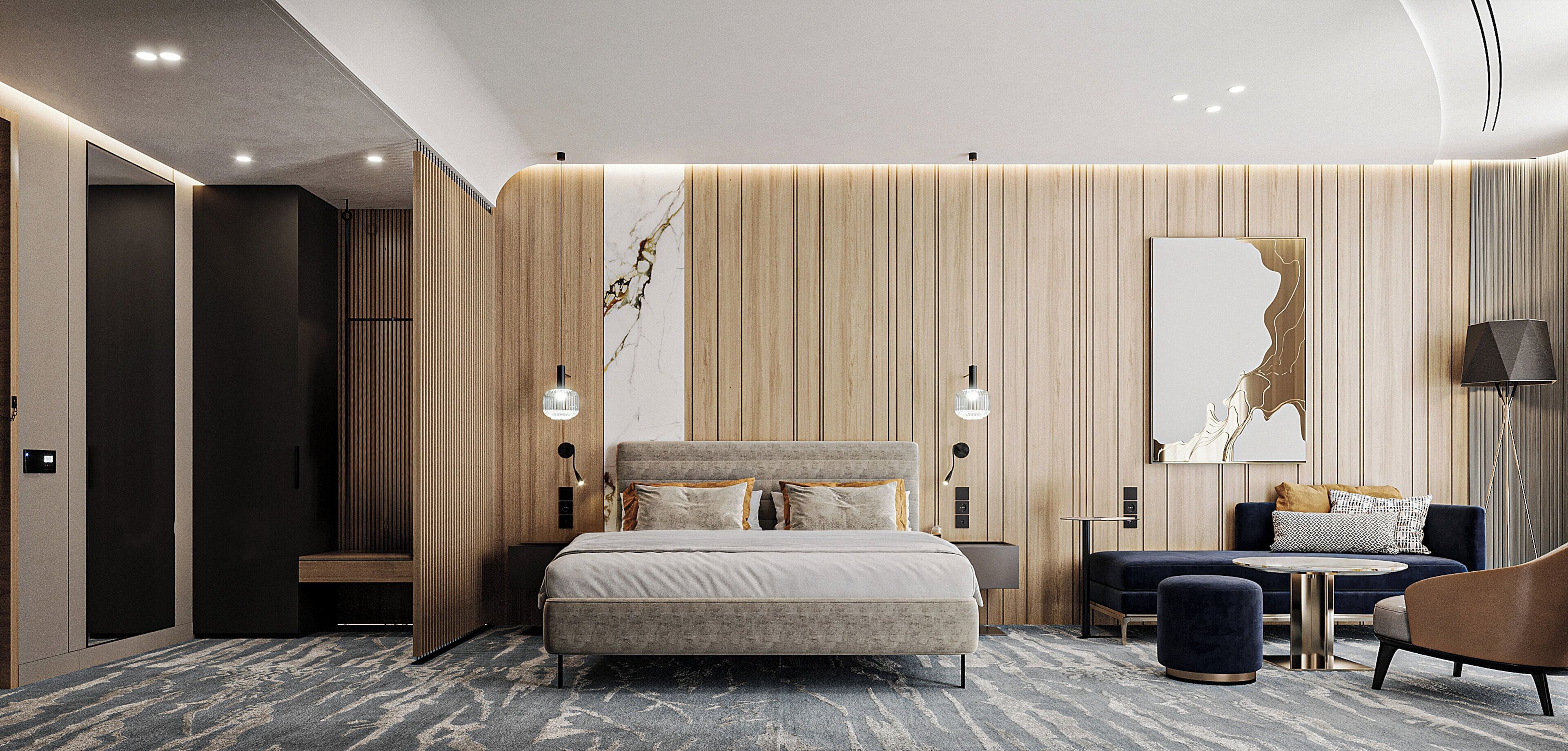 Coffres-forts dans les chambres, rideaux occultants