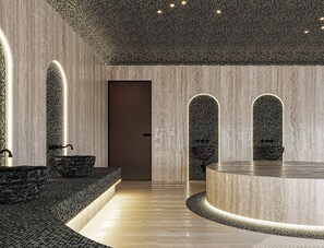 Body treatments, hydrotherapy, aromatherapy, deep-tissue massages