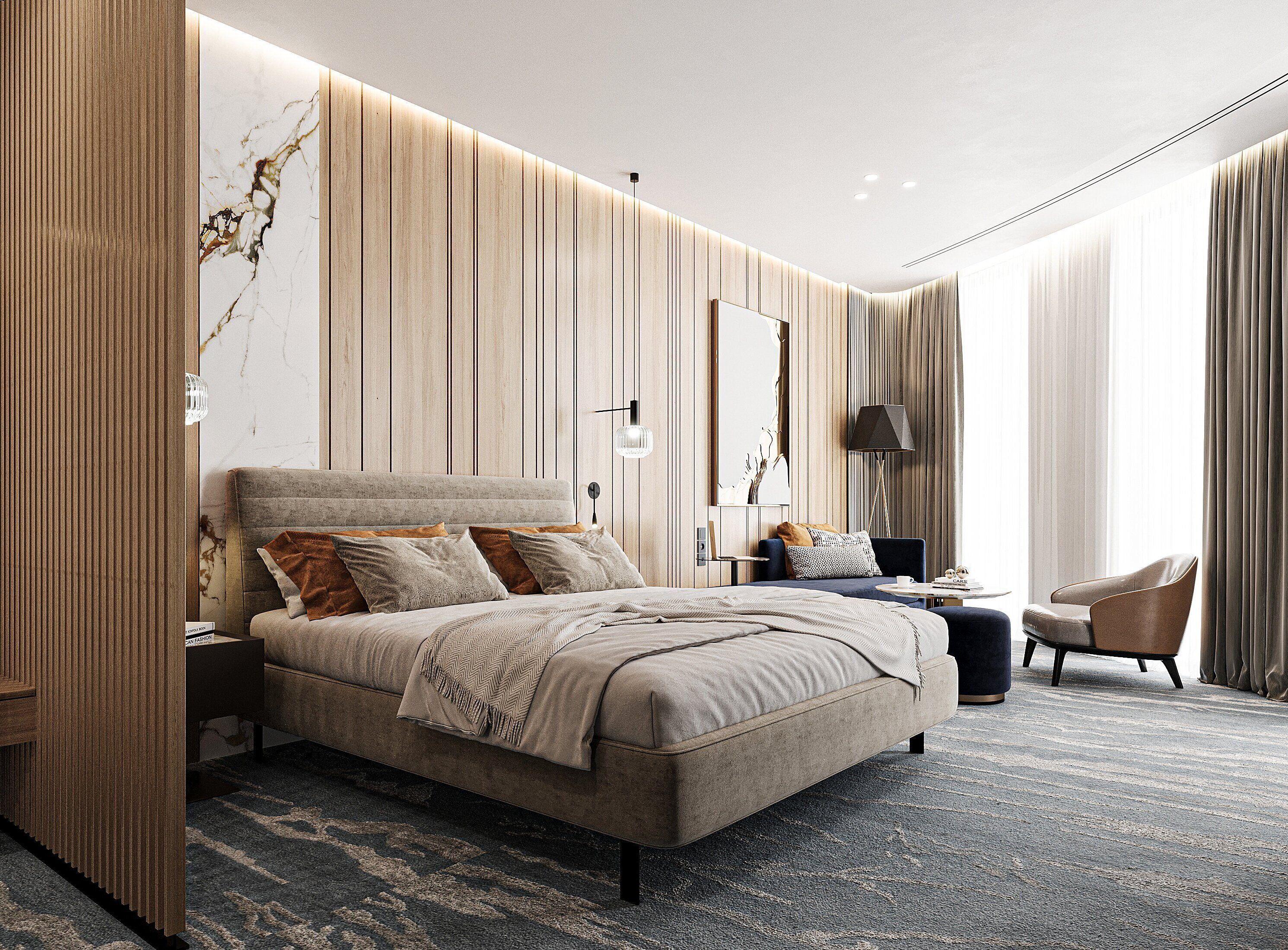 Caja de seguridad en la habitación y cortinas blackout 