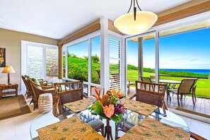 Dining - Kapalua Bay Villas 2 Free Rental Cars KBM Resorts Large Master Suite 2 Units, 2 Bedrooms KBV Ml-1513 (Kapalua)