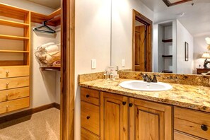 Shower, designer toiletries