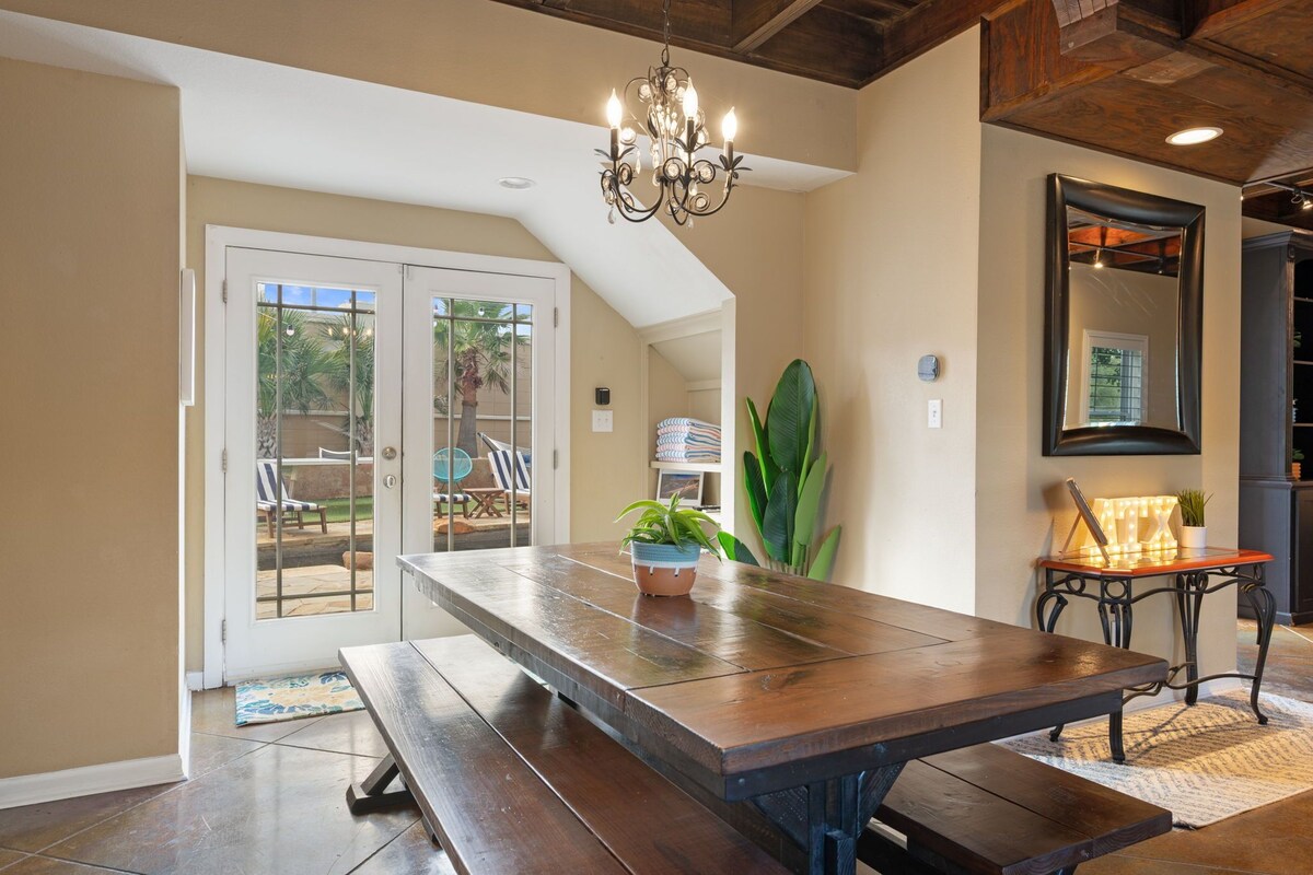 Photo 12 of ATX Oasis! 3-Story Home w/ Heated Pool, Spa & Outdoor Fun - Close to downtown