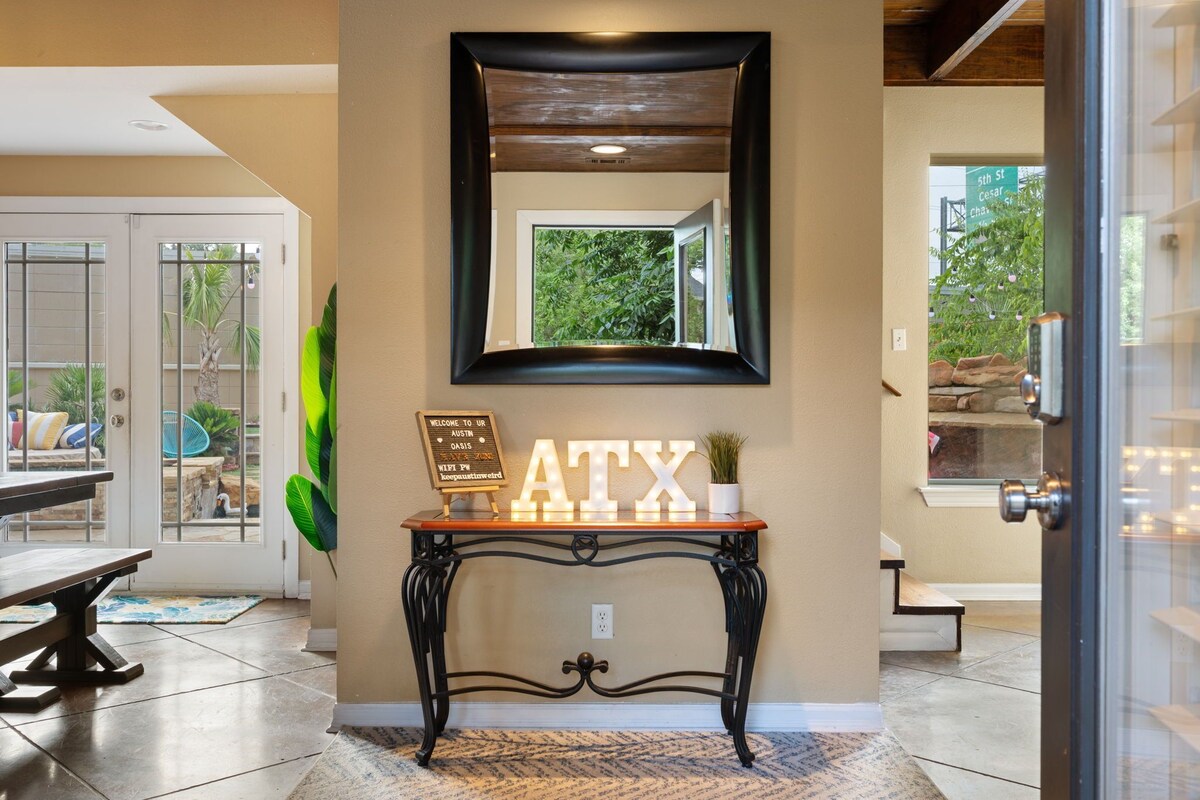Photo 28 of ATX Oasis! 3-Story Home w/ Heated Pool, Spa & Outdoor Fun - Close to downtown