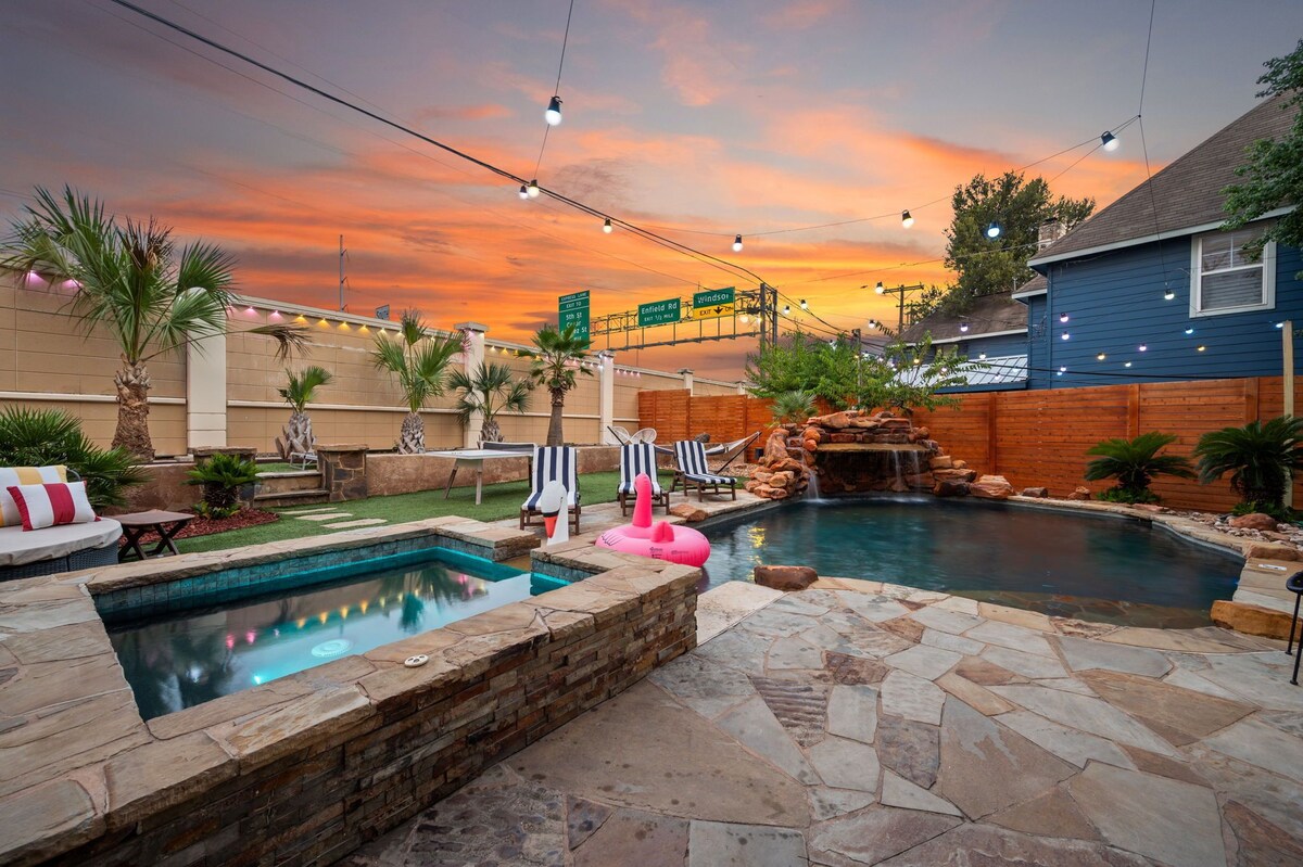 Photo 33 of ATX Oasis! 3-Story Home w/ Heated Pool, Spa & Outdoor Fun - Close to downtown